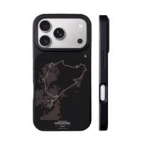 Nurburgring Nordschleife track map iPhone 17 Pro Max Black Case