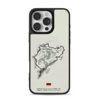 Nurburgring track map German flag Phone Case for iPhone 11-17 & Samsung Galaxy S24-S26