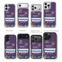 Nurtec Honda 51 T Sato livery Chris Brown Phone Case Black Electroplated Silver For Iphone 11 To 17