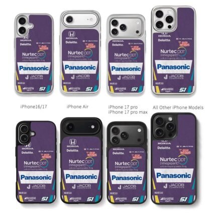 Nurtec Honda 51 T Sato livery Chris Brown Phone Case Black Electroplated Silver For Iphone 11 To 17