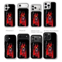 Obito Uchiha Akatsuki sharingan art Chris Brown Phone Case Black Electroplated Silver For Iphone 11 To 17