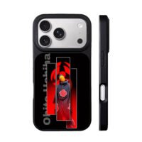 Obito Uchiha Akatsuki sharingan art iPhone 17 Pro Max Black Case