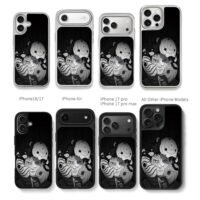 Obito Uchiha broken mask anime art Chris Brown Phone Case Black Electroplated Silver For Iphone 11 To 17