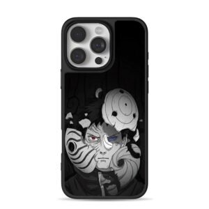 Obito Uchiha broken mask anime art Phone Case for iPhone 11-17 & Samsung Galaxy S24-S26