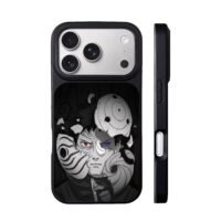 Obito Uchiha broken mask anime art iPhone 17 Pro Max Black Case