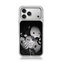 Obito Uchiha broken mask anime art iPhone 17 Pro Max Electroplated Silver Case1