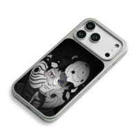 Obito Uchiha broken mask anime art iPhone 17 Pro Max Electroplated Silver Case2