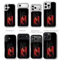 Obito Uchiha with Sharingan art Chris Brown Phone Case Black Electroplated Silver For Iphone 11 To 17