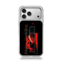 Obito Uchiha with Sharingan art iPhone 17 Pro Max Electroplated Silver Case1