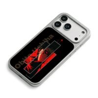 Obito Uchiha with Sharingan art iPhone 17 Pro Max Electroplated Silver Case2