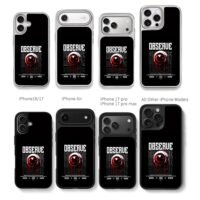 Observe dripping bloody eye Chris Brown Phone Case Black Electroplated Silver For Iphone 11 To 17