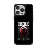 Observe dripping bloody eye iPhone 16 Pro Max Black Case