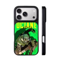 Octane Apex yellow green cyber art iPhone 17 Pro Max Black Case