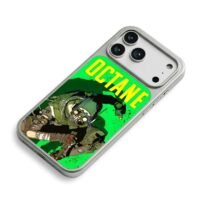 Octane Apex yellow green cyber art iPhone 17 Pro Max Electroplated Silver Case2