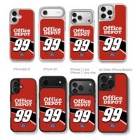 Office Depot 99 Ford racing livery Chris Brown Phone Case Black Electroplated Silver For Iphone 11 To 17