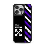Off-White x Nike striped cross logo Phone Case for iPhone 11-17 & Samsung Galaxy S24-S26