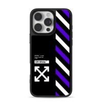 Off-White x Nike striped cross logo Phone Case for iPhone 11-17 & Samsung Galaxy S24-S26