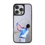 Oil painting of a golfer swing iPhone 16 Pro Max Black Case