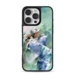 Oil painting of a golfer swinging Phone Case for iPhone 11-17 & Samsung Galaxy S24-S26