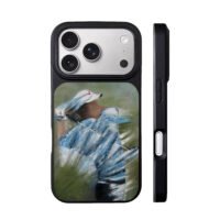 Oil painting swinging golf player iPhone 17 Pro Max Black Case