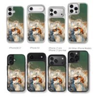 Oil painting Tiger Woods golf swing Chris Brown Phone Case Black Electroplated Silver For Iphone 11 To 17