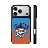 OKC Thunder NBA logo blue orange iPhone 17 Pro Max Black Case