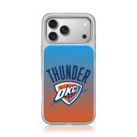 OKC Thunder NBA logo blue orange iPhone 17 Pro Max Electroplated Silver Case1