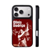 Olivia Rodrigo live concert poster iPhone 17 Pro Max Black Case