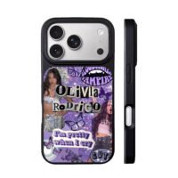Olivia Rodrigo purple GUTS vampire iPhone 17 Pro Max Black Case