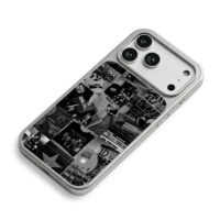 One Direction black white album photo collage iPhone 17 Pro Max Electroplated Silver Case2