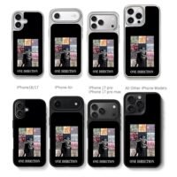 One Direction member photo collage Chris Brown Phone Case Black Electroplated Silver For Iphone 11 To 17