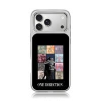 One Direction member photo collage iPhone 17 Pro Max Electroplated Silver Case1