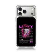 One Piece Luffy Gear5 anime graphic iPhone 17 Pro Max Electroplated Silver Case1