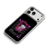 One Piece Luffy Gear5 anime graphic iPhone 17 Pro Max Electroplated Silver Case2