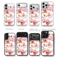 One Piece Luffy Gear5 laughing art Chris Brown Phone Case Black Electroplated Silver For Iphone 11 To 17