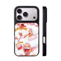 One Piece Luffy Gear5 laughing art iPhone 17 Pro Max Black Case