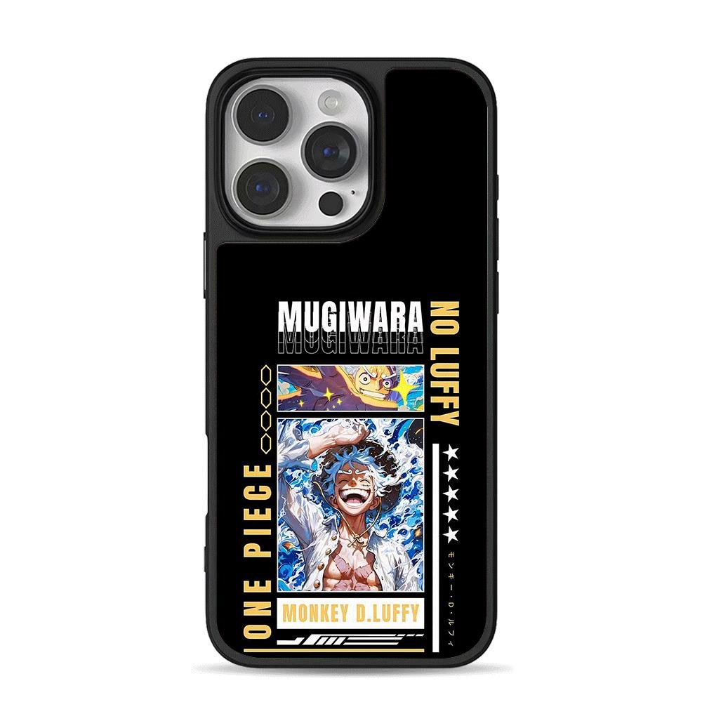 One Piece Monkey D Luffy Gear 5 art iPhone 16 Pro Max Black Case One Piece Monkey D Luffy Gear 5 art Phone Case for iPhone 11-17 & Samsung Galaxy S24-S26 - Image 1