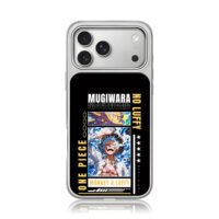 One Piece Monkey D Luffy Gear 5 art iPhone 17 Pro Max Electroplated Silver Case1