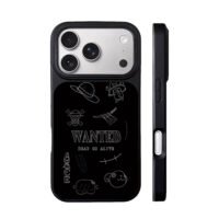 One Piece wanted Luffy Ace Chopper iPhone 17 Pro Max Black Case