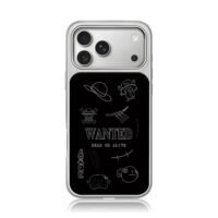 One Piece wanted Luffy Ace Chopper iPhone 17 Pro Max Electroplated Silver Case1