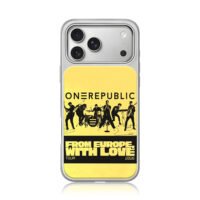 OneRepublic 2026 Europe tour print iPhone 17 Pro Max Electroplated Silver Case1