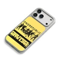 OneRepublic 2026 Europe tour print iPhone 17 Pro Max Electroplated Silver Case2