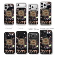OneRepublic band collage vinyl logo Chris Brown Phone Case Black Electroplated Silver For Iphone 11 To 17
