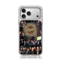 OneRepublic band collage vinyl logo iPhone 17 Pro Max Electroplated Silver Case1