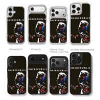 OneRepublic band concert member art Chris Brown Phone Case Black Electroplated Silver For Iphone 11 To 17