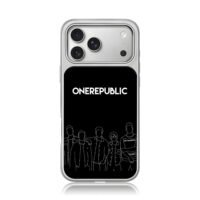 OneRepublic band line art iPhone 17 Pro Max Electroplated Silver Case1