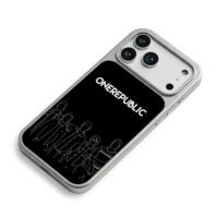 OneRepublic band line art iPhone 17 Pro Max Electroplated Silver Case2