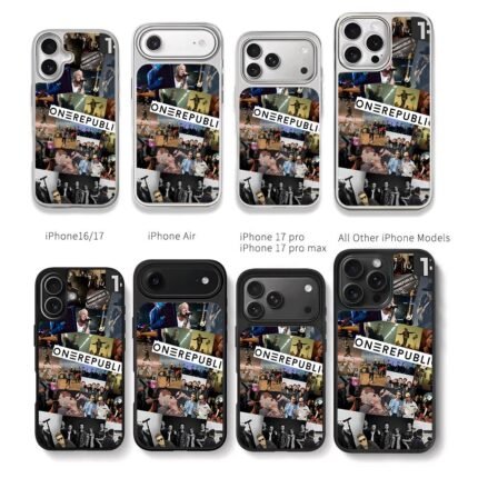 OneRepublic concert photo collage Chris Brown Phone Case Black Electroplated Silver For Iphone 11 To 17