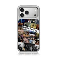 OneRepublic concert photo collage iPhone 17 Pro Max Electroplated Silver Case1