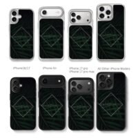 ONEREPUBLIC dark palm leaves Chris Brown Phone Case Black Electroplated Silver For Iphone 11 To 17